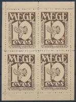 1940 10 éves a Magyar Ex Libris-Gyűjtők Egyesülete (MEGE), levélzáró kisív