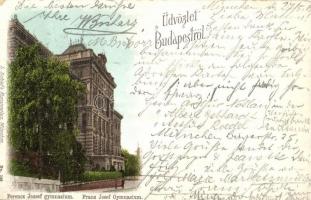 1905 Budapest I. Ferenc József Gimnázium. L. Schlafs Kunstverlag (EK)