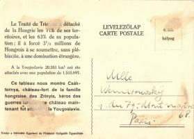 Csáktornya, Cakovec; Csáktornya vára. Kiadja a Délvidéki Egyetemi és Főiskolai Hallgatók Egyesülete ...