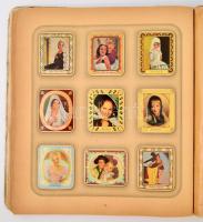 1934 Moderne Schönheitsgalerie, II. Folge, cigaretta gyűjtőkép album korabeli színésznőkkel, hiányta...