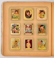 1934 Moderne Schönheitsgalerie, II. Folge, cigaretta gyűjtőkép album korabeli színésznőkkel, hiányta...