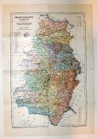 1904 Krassó-Szörény vármegye térképe / Map of  Krassó-Szörény county 35x25m