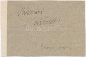 Kecskemét 1848?  20kr utalvány múzeumi másolata (copy of necessity note) T:I