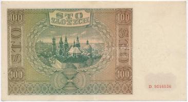 Lengyelország / Német megszállás 1941. 100Zl T:II Poland / German occupation 1941. 100 Zlotych C:XF ...