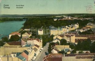 1910 Eszék, Essegg, Osijek; Gornji Grad / Oberstadt / felsővárosi látkép / general view (EM)