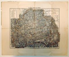 cca 1900 Erdély térképe / Map of Transylvania 55x45cm