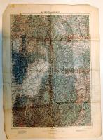 cca 1900 Kézdivásárhely és környéke katonai térkép / Military map of Kézdivásárhely and area 50x65cm