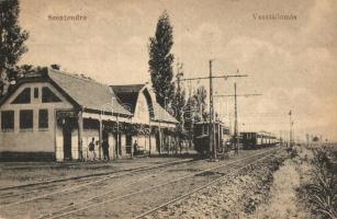 Szentendre, HÉV (Helyiérdekű Vasút) vasútállomás vonatokkal