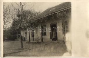 ~1928 Csanakfalu, Ménfőcsanak (Győr); népfőiskola és csoportkép - 2 db régi fotó képeslap / 2 pre-1930 photo postcards