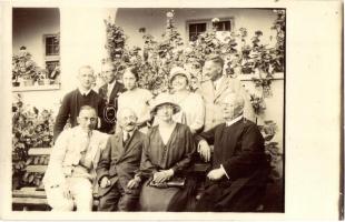 ~1928 Csanakfalu, Ménfőcsanak (Győr); népfőiskola és csoportkép - 2 db régi fotó képeslap / 2 pre-19...