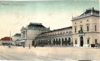Zagreb, Agram, Zágráb; Dzravni Kolodvor / Bahnhof / vasútállomás / railway station (vágott / cut)