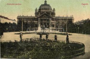 Zagreb, Agram, Zágráb; Umjetnicki paviljon / Művészeti pavilon / art pavilion (vágott / cut)