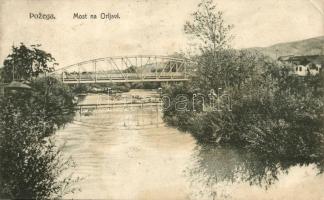 Pozsega, Pozega; Most na Orljavi / Orljava folyó hídja / Orljava river bridge (EK)