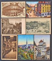 93 db főleg RÉGI külföldi városképes lap / 93 mostly pre-1945 European town-view postcards
