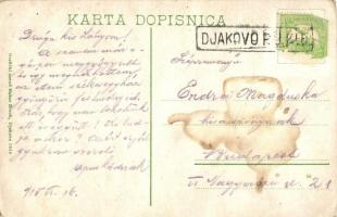 1915 Gjakova, Dakovica, Djakovica, Djakova; street view, confectionery of J. Epstein, shops (fa)