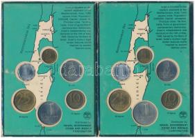 Izrael 1967. 1a-1L (6xklf) forgalmi sor kissé sérült karton dísztokban tokban (2x) T:1,1- 
Israel 1...