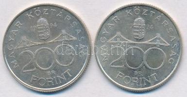 1994. 200Ft Ag "Deák" (2x) T:2