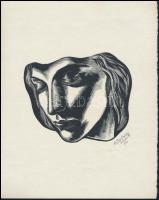 Buday György (1907-1990) Madonna. Fametszet, papír, jelzett, 12x14 cm