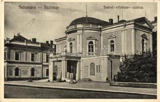 Szatmárnémeti, Szatmár, Satu Mare; Teatrul Nottara / színház. Kiadja Kleinman és Heimlich / theater + 1940 Szatmárnémeti visszatért So. Stpl. (EK)