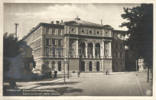 Temesvár, Timisoara; Franz-Josef-Stadttheater / Ferenc József városi színház, üzlet / theater, shop