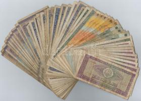 Románia 1966-1998. 50db-os vegyes bankjegy tétel T:III,III- Romania 1966-1998. 50pcs of banknotes C:F,VG