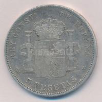 Spanyolország 1897. 5P Ag "XIII. Alfonz" T:2- ph.
Spain 1897. 5 Pesetas Ag "Alfonso ...