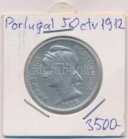 Portugália 1912. 50c Ag lezárt fóliában T:2 Portugal 1912. 50 Centavos Ag in sealed foil C:XF Krause KM#561