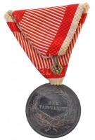 1914. "Ferenc József II. osztályú Ezüst Vitézségi Érem" jelzetlen Ag kitüntetés mellszalag...