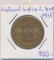 Holland Kelet-India 1945. 2 1/2c Br lezárt fóliában T:2  Netherland East Indies 1945. 2 1/2 Cent Br in sealed foil C:XF  KM#316