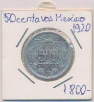 Mexikó 1920. 50c Ag lezárt fóliában T:2- patina Mexico 1920. 50 Centavos Ag in sealed foil C:VF patina