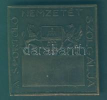 1948. "Petőfi érem" szögletes Br emlékplakett T:2