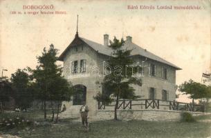 1909 Dobogókő, Báró Eötvös Loránd menedékház (700 méter a tengerszint felett). Kiadja a Magyar Turista Egyesület (fl)