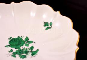 Augarten Wien tálka, kézzel festett, jelzett, hibátlan, 15,5×15,5 cm