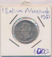 Venezuela 1960. Bolivar Ag lezárt fóliában T:1-,2 Venezuela 1960. Bolivar Ag in sealed foil C:AU,XF Krause Y#37a