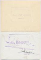 Dulovits Jenő (1903-1972) budapesti fotóművész hagyatékából 2 db vintage fotó, az egyik aláírt, a má...