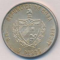 Kuba 1982. 5P Ag "Tehén" T:1- 
Cuba 1982. 5 Pesetas Ag "Cow C:AU
Krause KM#103