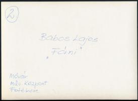 cca 1977 A magyar fotográfia avantgarde korszakából 4 db jelzett vintage fotó, 18x24 cm és 13x18 cm ...