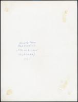 cca 1977 A magyar fotográfia avantgarde korszakából 4 db jelzett vintage fotó, 18x24 cm és 13x18 cm ...