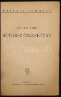 Czagány Lajos: Bútorszerkezettan. Népszava Műszaki Könyvtára. Bp.,1951, Népszava. Kiadói papírkötés,...