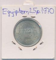 Egyiptom 1970. 25p Ag "Nasser" lezárt fóliában T:1-,2 
Egypt 1970. 25 Piastres Ag "N...