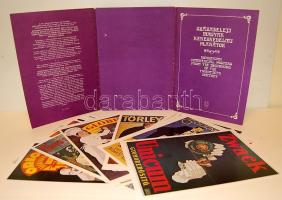 Századeleji magyar kereskedelmi plakátok 33 db reprint