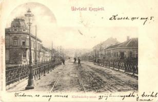 1901 Kassa, Kosice; Klobusiczky utca, Urbán üzlete. Kiadja Breitner Mór / street view, shop (Rb)