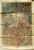 cca 1900 Beszterce és környéke katonai térkép / Bitritz and area military map 40x60cm