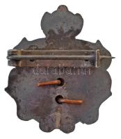 ~1920-1930. "Civitas Fidelissima" Sopron város címerét ábrázoló zománcbetétes jelvény (25,...