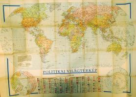 1961 Nagyalakú világtérkép / World map 110x80cm