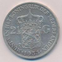 Hollandia 1933. 2 1/2G Ag "Wilhelmina I" T:2 kis ph.
Netherlands 1933. 2 1/2 Gulden Ag &q...