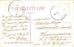 1910 Leibic, Leibitz, Lubica; Városháza és a községi iskola. W. L. Bp. 2883. Kiadja Götz Amália / to...