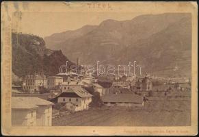 1890 Tirol, keményhátú fotó, kissé foltos, hátulján feliratozva, 11,5×17 cm