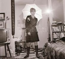 1967 Rutkai Éva (1927-1986) színésznőről készült felvételek, Kotnyek Antal (1921-1990) budapesti fot...