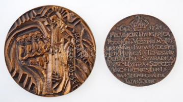 2db klf piarista emlékérem, közte DN "Kalazanci Szent József / Scholae Piae in Hungaria - Pieta...